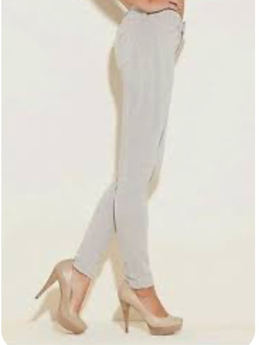 Guess by Marciano Light Gray Skinny Trousers Y2K